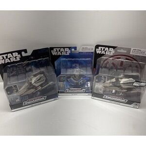 Star Wars Micro Galaxy Squadron Lot of 3 V-Wing & Tri-Fighter New in Box ROTS